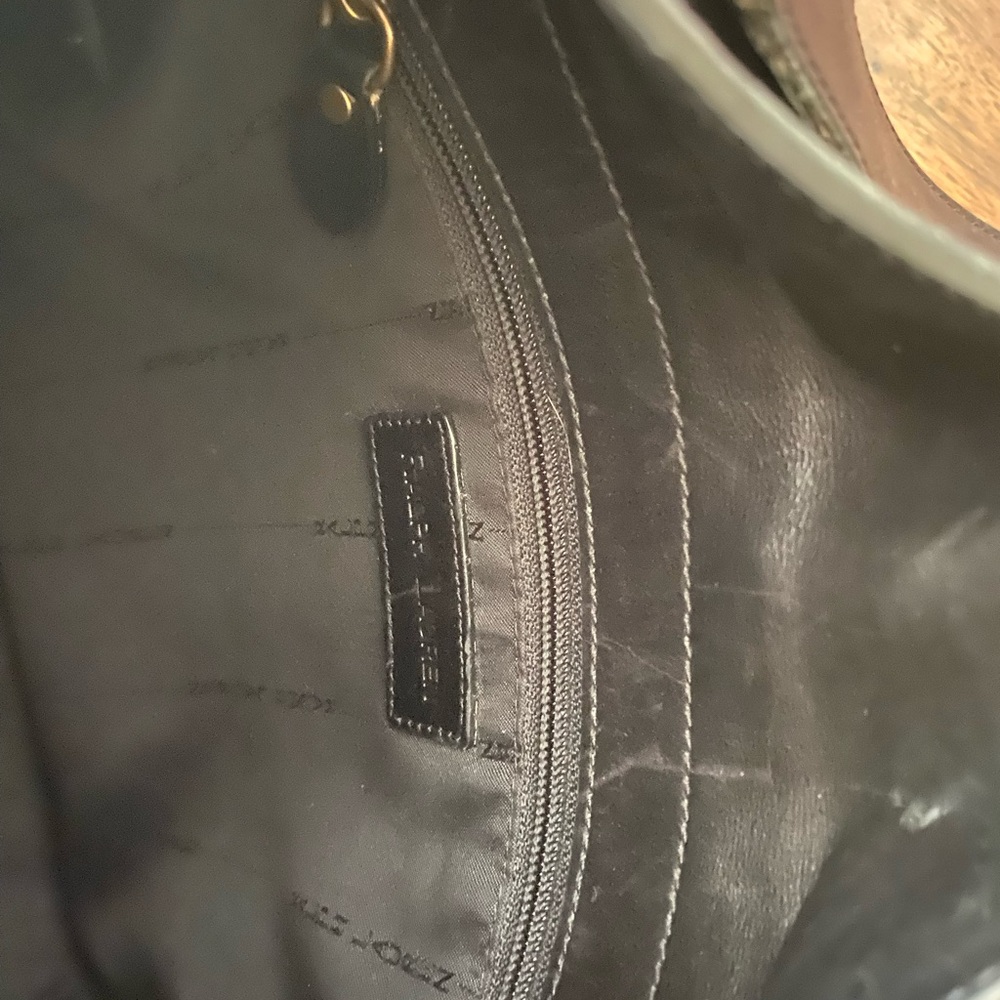 Ralph Lauren Black soft Leather Shoulder or Crossbody Bag - Picture 10 of 14
